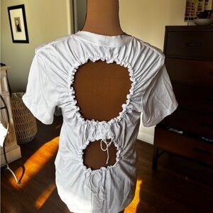 Cecilie Bahnsen White Short Sleeve Tee - NWT